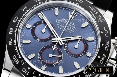Daytona 116519 904L Ceramic Bezel Blue Dial A4130 Mod