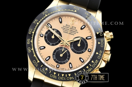 Daytona Ceramic Bezel YG/RU Yellow Gold Dial A7750