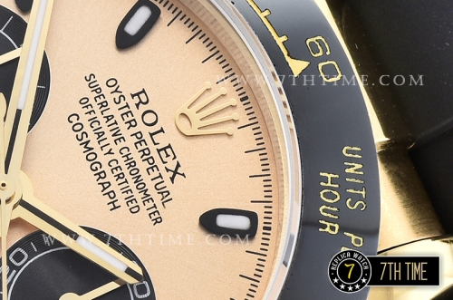 Daytona Ceramic Bezel YG/RU Yellow Gold Dial A7750