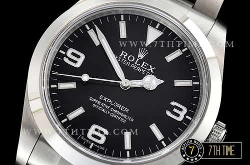 Explorer 1 Ref.214270 39mm Black Dial with Large 3,6,9 & Stick Markers Solid Stainless Steel 316F Nickel Plated Asia Clone 3132