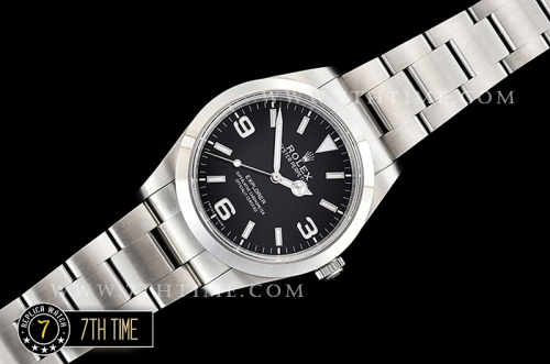 Explorer 1 Ref.214270 39mm Black Dial with Large 3,6,9 & Stick Markers Solid Stainless Steel 316F Nickel Plated Asia Clone 3132