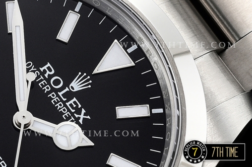 Explorer 1 Ref.214270 39mm Black Dial with Large 3,6,9 & Stick Markers Solid Stainless Steel 316F Nickel Plated Asia 2836