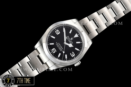 Explorer 1 Ref.214270 39mm Black Dial with Large 3,6,9 & Stick Markers Solid Stainless Steel 316F Nickel Plated Asia 2836