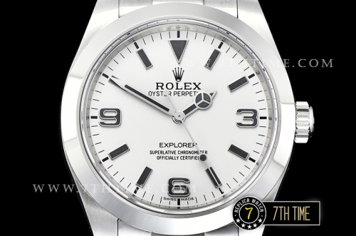 Explorer 1 Ref.214270 39mm Fantasy White Dial with Large 3,6,9 & Stick Markers Solid Stainless Steel 316F Gold Plated Asia 2836
