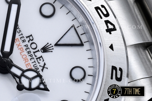 Explorer II Ref.216570 42mm White Dial with Round Markers Asia Clone 3187 Automatic GMT movement Solid Stainless Steel 316F