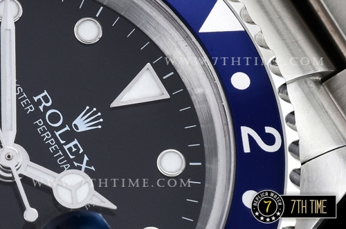 GMT Master II Ref.16710 Pepsi SS/SS Black Dial Asia 3186 Mod