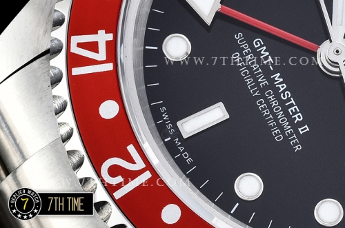 GMT Master II Ref.16710 Pepsi SS/SS Black Dial Asia 3186 Mod
