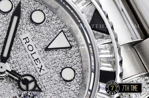 GMT Master II Diamonds/Black SS/SS Diamonds Dial BPF A3186 Mod