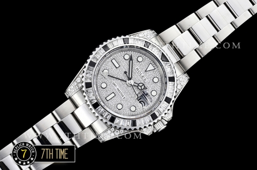 GMT Master II Diamonds/Black SS/SS Diamonds Dial BPF A3186 Mod