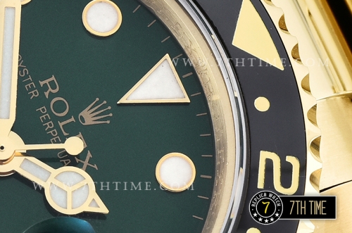GMT Master II Ref.116718 YG/YG Green Anniversary Dial A3186 Mod