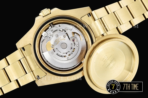 GMT Master II Black/White Rubies YG/YG Black Dial A3186 Mod