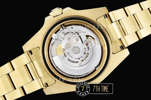GMT Master II Black/White Rubies YG/YG Black Dial A3186 Mod