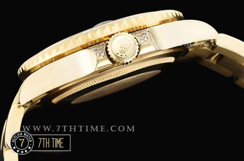 GMT Master II Black/White Rubies YG/YG Black Dial A3186 Mod