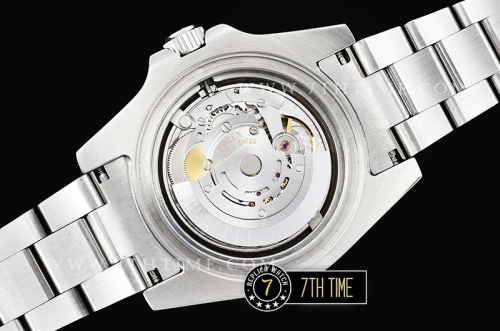 GMT Master II Blue/White Rubies SS/SS Black Dial A3186 Mod