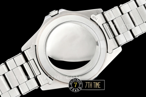 GMT Master Ref.1675 Black Color Bezel Black Dial with Patina Colored Dot Markers Swiss 2836 Mod