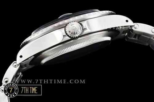 GMT Master Ref.1675 Black Color Bezel Black Dial with Luminova White Colored Dot Markers Swiss 2836 Mod