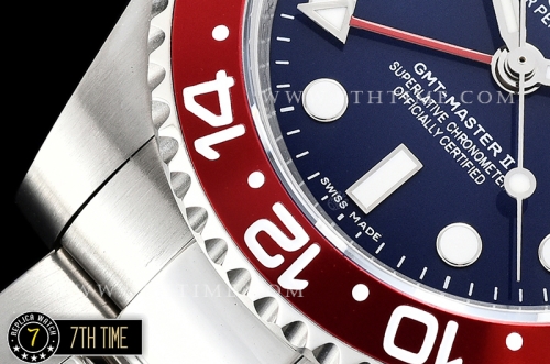 GMT Master II 126710BLRO SS/SS Blue Dial Asia 2836