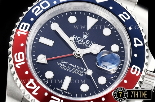 GMT Master II 126710BLRO SS/SS Blue Dial Asia 2836