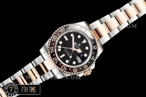 GMT Master II Basel 2018 126711 40mm RG/SS 904L Black Dial A2836