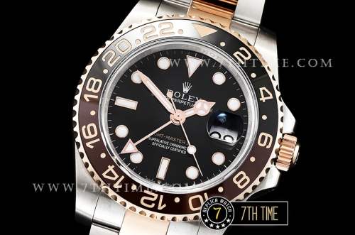 GMT Master II Basel 2018 126711 40mm RG/SS 904L Black Dial A2836