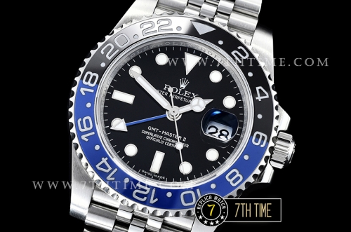 GMT Master II 116710BLNR Jubilee SS/SS Black Dial A2836