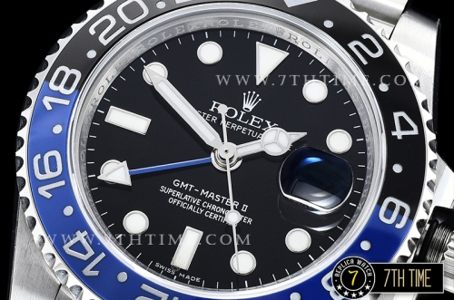 GMT Master II 116710BLNR Jubilee SS/SS Black Dial A2836