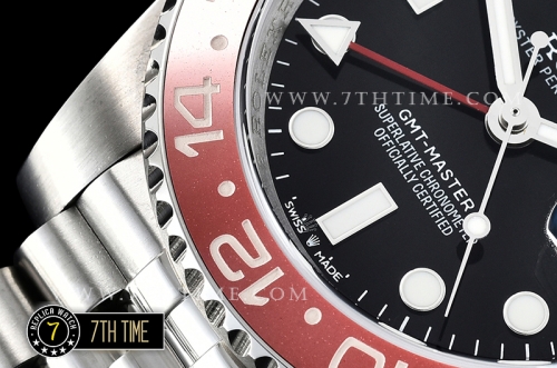 GMT Master II 126710 Pepsi Jubilee SS/SS Black Dial Gold Plated A2836