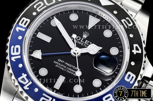 GMT Master II 126710BLNR 904L SS/SS Black Dial A2836