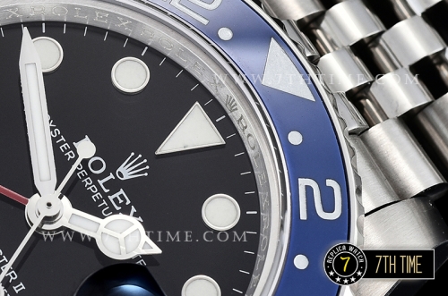 GMT Master II 126710 Pepsi 904L SS/SS Black Dial A2836