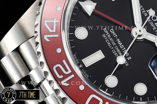 GMT Master II 126710 Pepsi 904L SS/SS Black Dial A2836