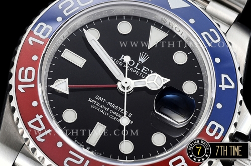 GMT Master II 126710 Pepsi 904L SS/SS Black Dial A2836