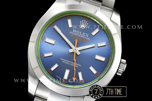Milgauss 116400 New Milgauss Z Blue Dial on SS Bracelet Asia 3131