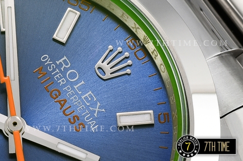 Milgauss 116400 New Milgauss Z Blue Dial on SS Bracelet Asia 3131
