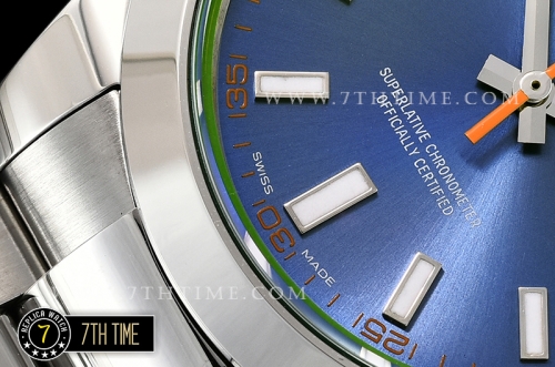Milgauss 116400 New Milgauss Z Blue Dial on SS Bracelet Asia 3131