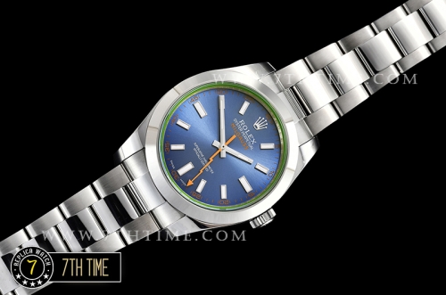 Milgauss 116400 New Milgauss Z Blue Dial on SS Bracelet Asia 3131