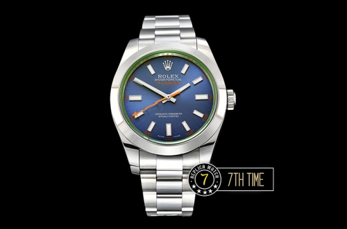 Milgauss 116400 New Milgauss Z Blue Dial on SS Bracelet Asia 3131