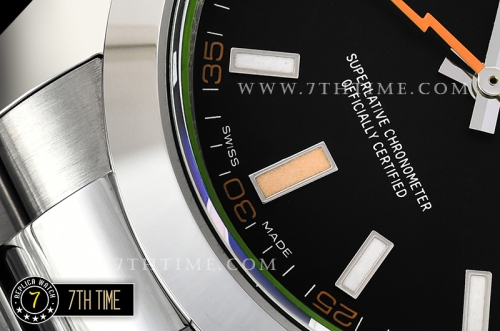 Milgauss 116400 40mm Black Dial on SS Bracelet Asia 3131