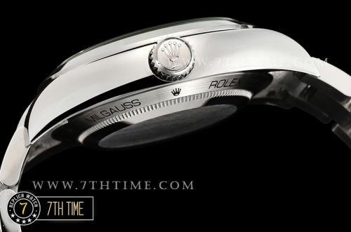 Milgauss 116400 40mm Black Dial on SS Bracelet Asia 3131