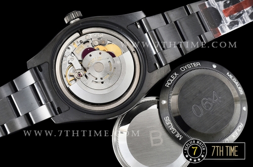 Milgauss Pro Hunter 116400 Black Dial Thick PVD Coated on SS Bracelet Asia 3131