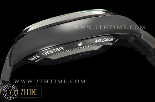 Milgauss Pro Hunter 116400 Black Dial Thick PVD Coated on SS Bracelet Asia 3131