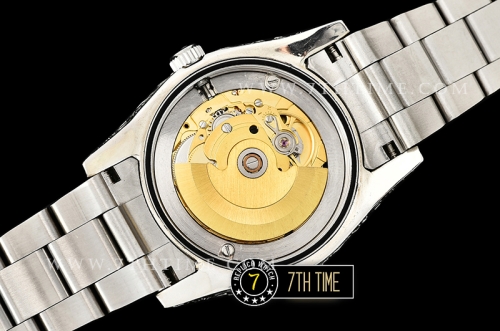 Milgauss 116400M Special Engraved Case Solid Sterling Silver 925 Bezel White Dial with Orange Markers Asia 2836