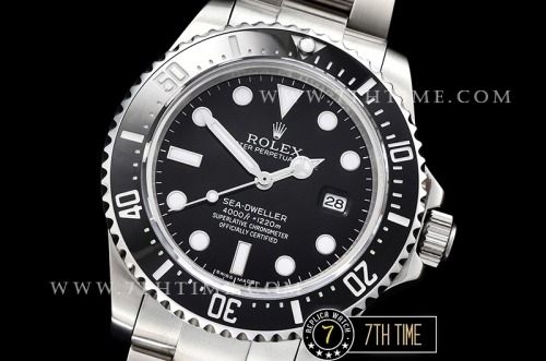 SeaDweller 116600 Ceramic Diver Bezel SS/SS Black Dial A3135 Mod