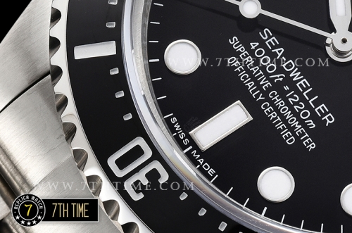 SeaDweller 116600 Ceramic Diver Bezel SS/SS Black Dial A3135 Mod