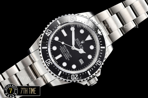 SeaDweller 116600 Ceramic Diver Bezel SS/SS Black Dial A3135 Mod