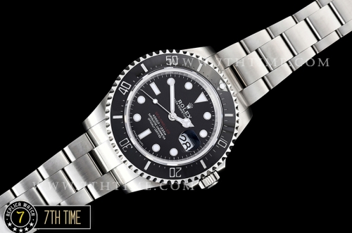Seadweller 126600 43mm SS/SS Single Red Black Dial Gold Swiss2836