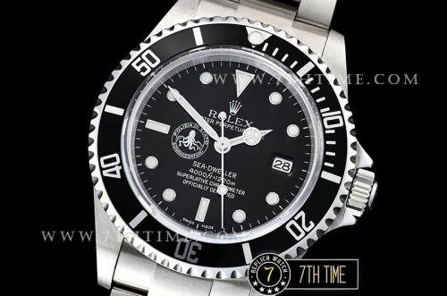SeaDweller 16600 Polizia Di Stato SS/SS Black Dial A2836