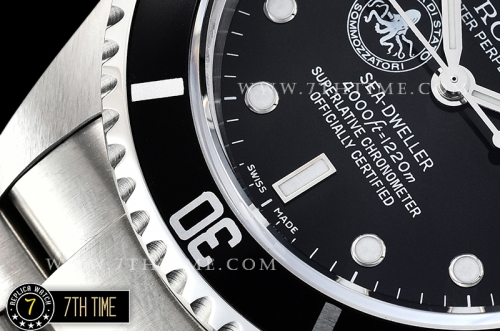 SeaDweller 16600 Polizia Di Stato SS/SS Black Dial A2836