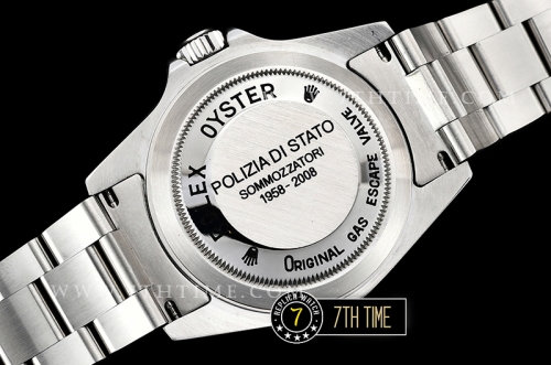 SeaDweller 16600 Polizia Di Stato SS/SS Black Dial A2836