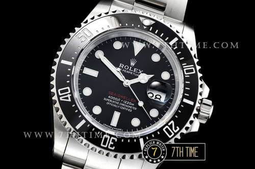 Seadweller 126600 43mm SS/SS Single Red Black Dial A2824