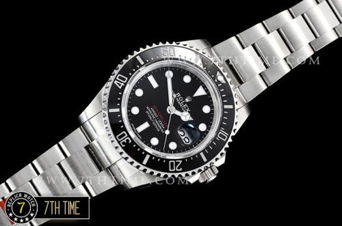 Seadweller 126600 43mm 904L SS/SS Single Red Black Dial A2836